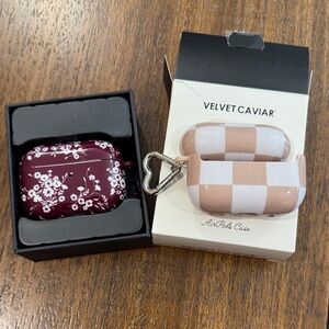Velvet Caviar AirPod Pro Cases 1 NIB 1 GUC